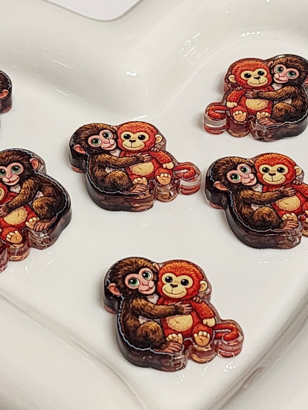 Punch Monkey Beads 2 Pcs Focal Beads Jewelry Making Charms Focal Bead Beaded Pen